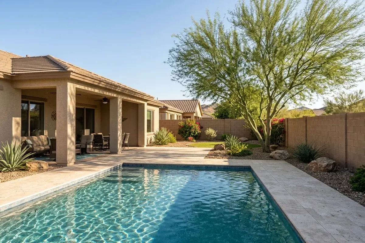 Backyard pool in Peoria, Arizona